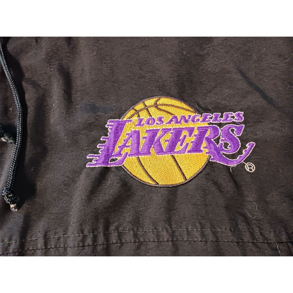 Vintage Los Angeles Lakers Jacket Mens Large Black Purple Starter *Read Descrip. - Picture 4 of 16